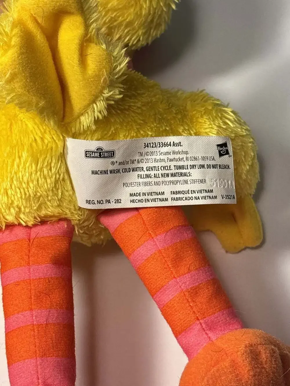 Hasbro Sesame Street Big Bird 10 Inch Plush Stuffed Animal Toy 2013